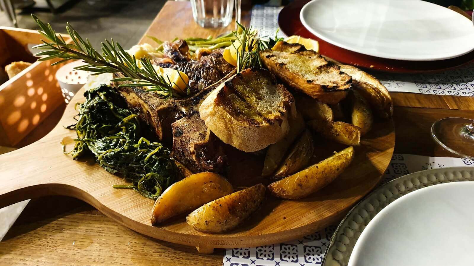 cooked food on white ceramic plate